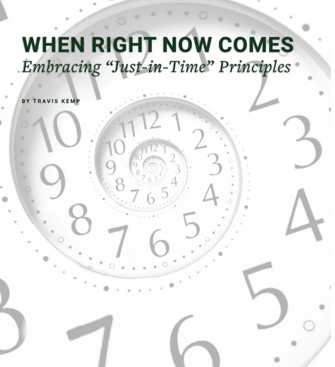 FMJ: When Right Comes: Embracing just-in-time principles